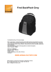 Urban Factory First Backpack Grey/Black