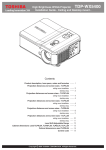 Toshiba TLPNL54 projection lense
