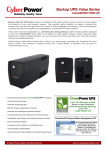 CyberPower VALUE800E-GP-B uninterruptible power supply (UPS)