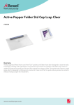 Rexel Active Popper Folder Std Cap Landscape Clear