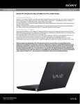 Sony VAIO VGN-BZ569P47 notebook