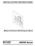 Chief JWDIWVB flat panel wall mount