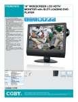 Coby TFDVD1973 19" HD-Ready Black LCD TV