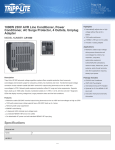 Tripp Lite 1000W 230V AVR Line Conditioner, Power Conditioner, AC Surge Protector, 4 Outlets, Uniplug Adapter