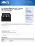 Tripp Lite SmartRack Roof-Mounted Fan Panel - 6 208/240V high-performance fans; 420 CFM; C14 inlet