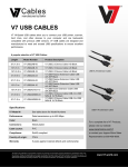 V7 V7-USBBACTEX-16 USB cable