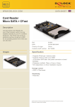 DeLOCK Micro SATA CFast Reader