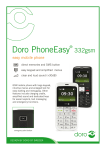 Doro PhoneEasy 332 1.8" 88g Black