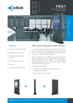 Edbak PDS1I-B flat panel floorstand