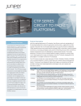 Juniper CTP-SFP-1GE-SX network transceiver module