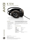 AKG K514 headphone