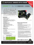 BFG Tech BFGE98512GTXOC2E GeForce 9800 GTX graphics card