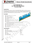 Kingston Technology HyperX 1GB DDR3 1800MHz Kit