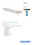 Philips Super FlatCat 6 networking cable SWN2355