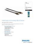 Philips USB 2.0 cable SWU2212S