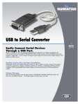 Manhattan USB to Serial