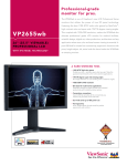 Viewsonic Professional Series VP2655WB