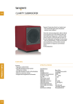 Tangent Clarity HiFi Sub