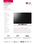 LG 42PJ350 42" Black LCD TV