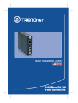 Trendnet TFC-1000S60D5 network media converter