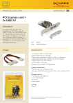 DeLOCK 2x USB 3.0 PCI Express card