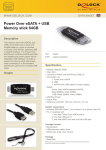 DeLOCK 64GB eSATA/USB Stick