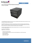 StarTech.com 5 Drive 3.5in Removable SAS SATA Mobile Rack Backplane - Storage enclosure - 5 bays ( SATA-300 / SAS ) - 0 x HD