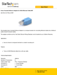 StarTech.com Cisco Console Rollover Adapter for RJ45 Ethernet Cable M/F