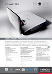 Hitachi CP-AW100N data projector