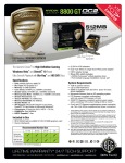 BFG Tech NVIDIA GeForce 8800 GT OC2 512MB PCIe 2.0 NVIDIA GeForce 8800 GT