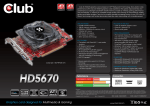 CLUB3D HD5670 512MB GDDR5 GDDR5 128BIT PCI-e 2.1