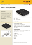 DeLOCK USB 2.0 Sharing Switch 4 - 1