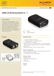 DeLOCK USB 2.0 Sharing Switch 2 - 1