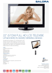 Salora LCD 2241 FH 22" Full HD Black