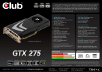 CLUB3D GTX 275 PCI Express 2.0 1792 MB GDDR3 448 Bit 1.75GB