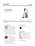 Electrolux ZUS3970P vacuum cleaner