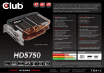 CLUB3D CGAX-H57524 1GB graphics card