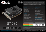 CLUB3D CGNX-G2424I GeForce GT 240 1GB graphics card