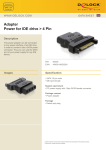 DeLOCK Adapter Power - IDE drive > 4 Pin