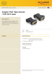 DeLOCK VGA 15pin F > DVI 24+5 M