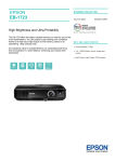 Epson EB-1723 video projector