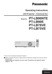 Panasonic PT-LB90NTE data projector