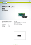 Digitus 2-Port HDMI Splitter