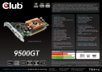 CLUB3D GeForce 9500GT NVIDIA GeForce 9500 GT 1GB