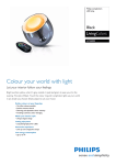 Philips LivingColors LED lamp Black