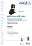 LogiLink Webcam USB + LED