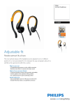 Philips Earhook Headphones SHS4800