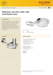 DeLOCK Notebook security cable