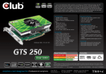 CLUB3D GTS 250 Green Edition 1GB