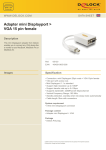 DeLOCK Adapter mini Displayport / VGA FM